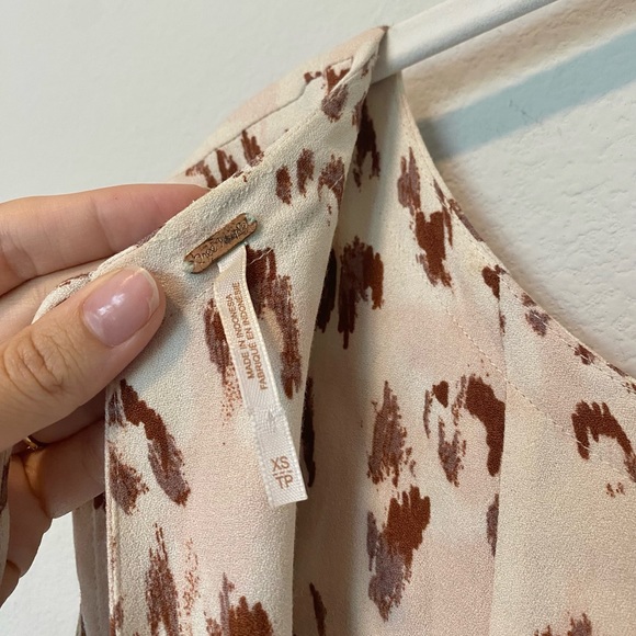 Free People Fake Love Leopard Print Open Back Mini Dress - Picture 9 of 9